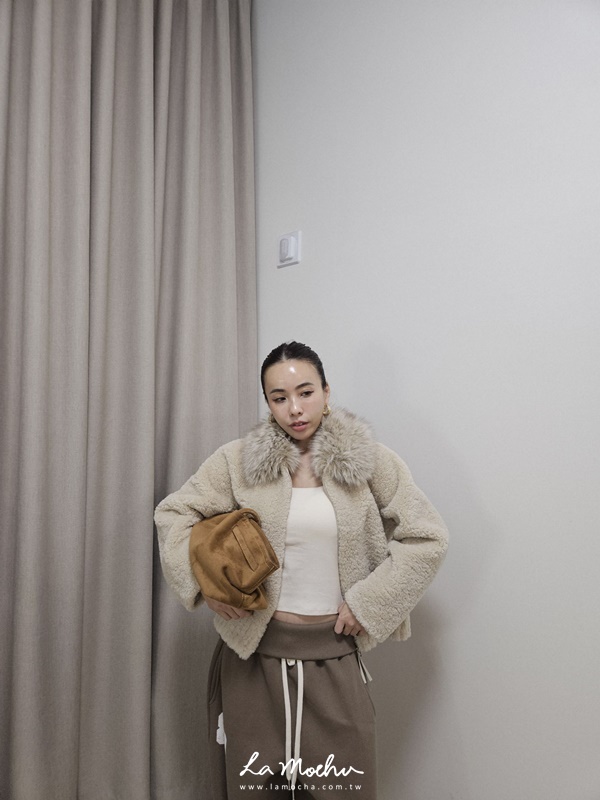 毛領羔羊毛拉鍊外套(闆娘.花花清單)